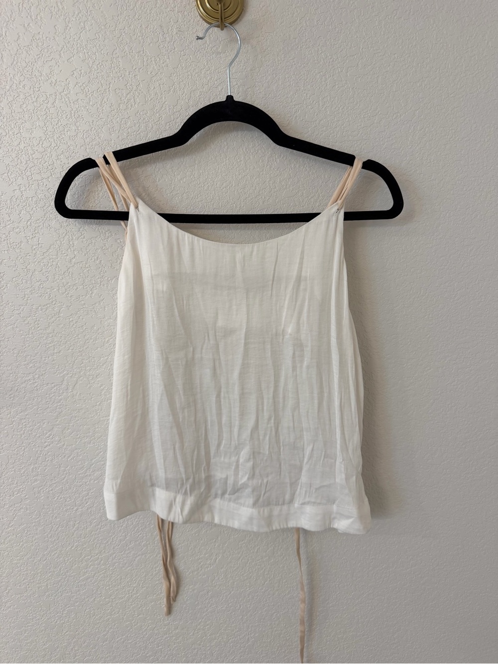 Free People White Adjustable Strap Tank